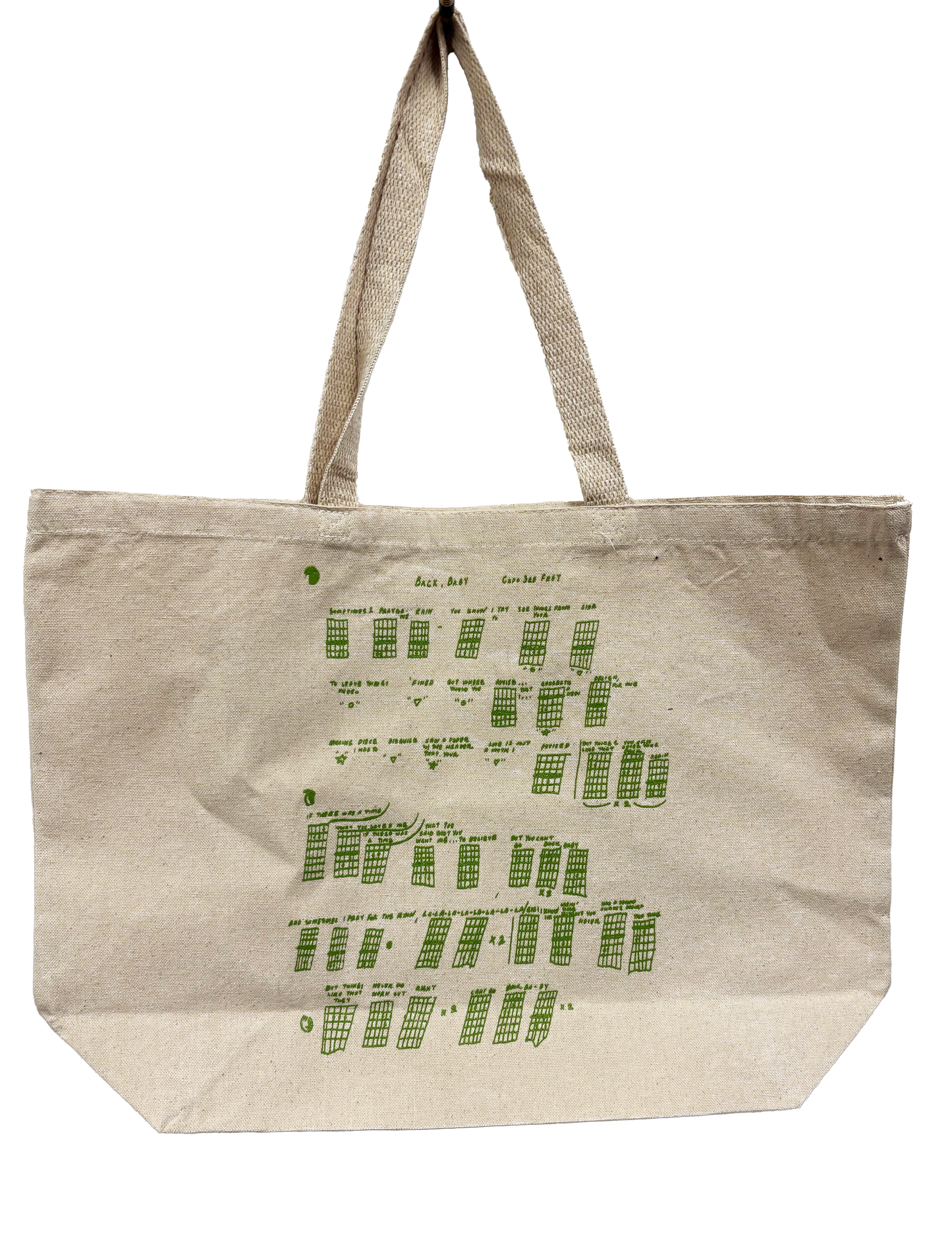 Back, Baby Tote Bag